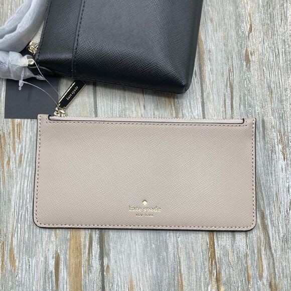 Kate Spade Purse Black Slim Sadie Crossbody Set Bag Wallet - Picture 5 of 14